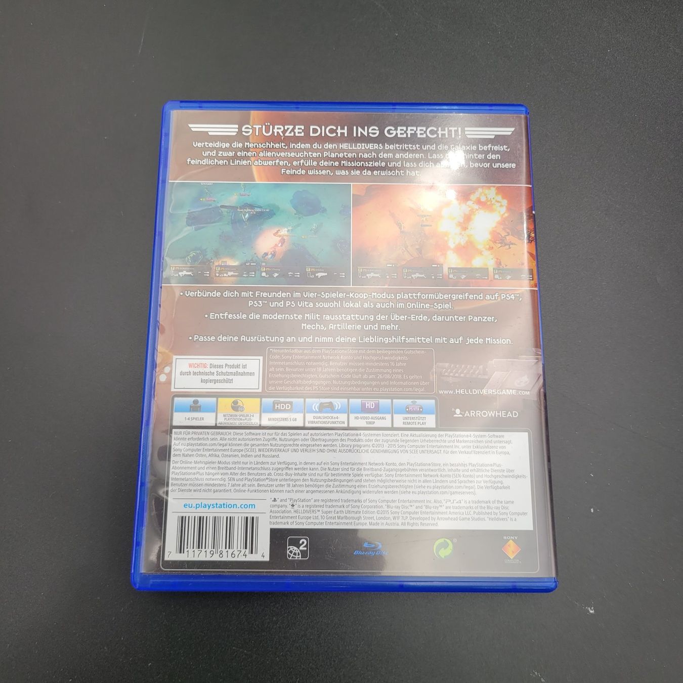 Sony Spiele: Helldivers PS4 – Gebraucht aus Domat/Ems von  1