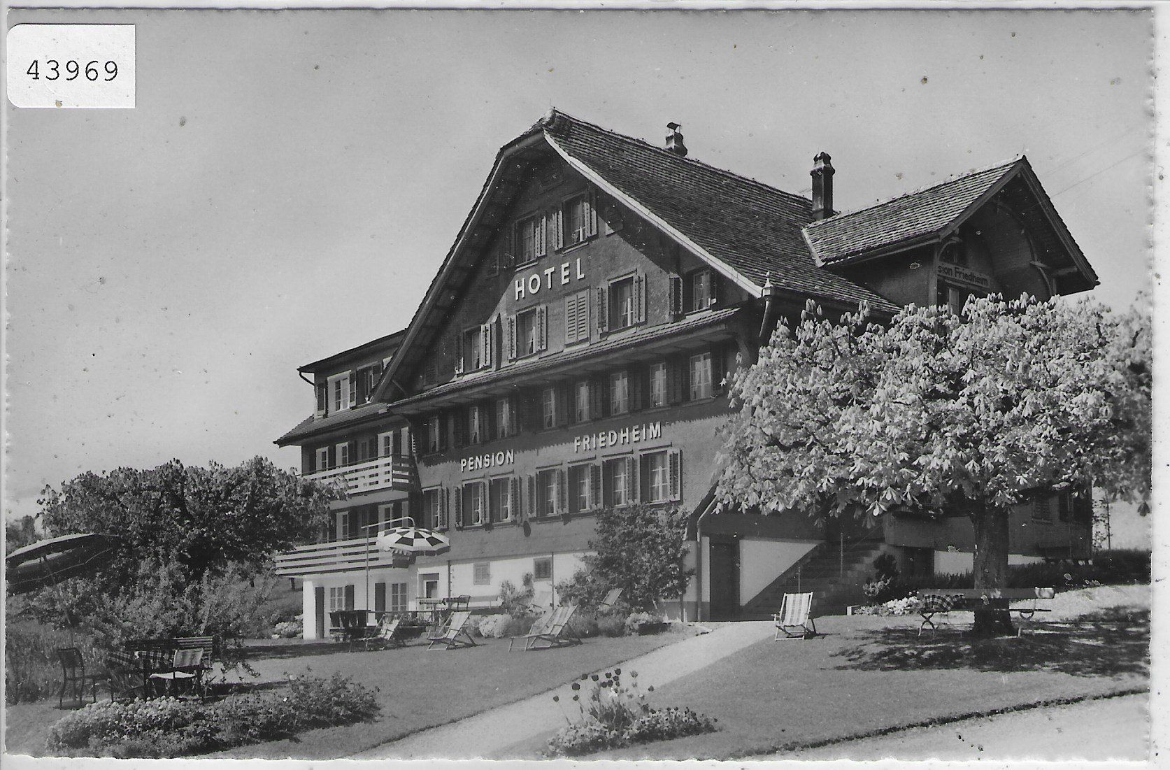 Cartoline postali: Hotel-Pension Friedheim - Weggis – Usato da Ettingen venduto da Kartenplanet