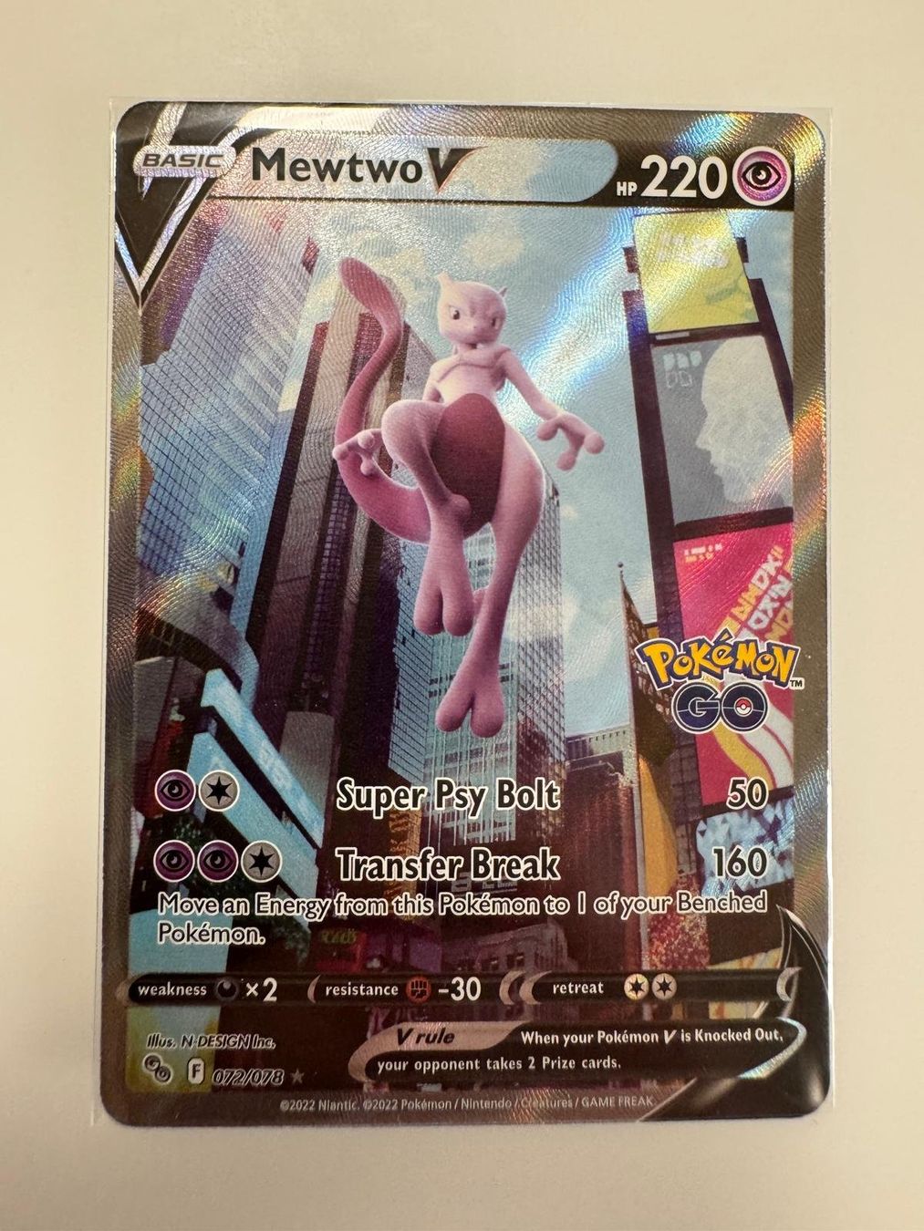 Pokémon Carte collezionabili: Mewtwo V | SIR | PGO 072/078 | EN – Usato da Spreitenbach venduto da Snacky96 2