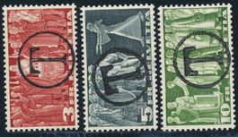 Freimarken 216x-218x mit Tax-Stempel