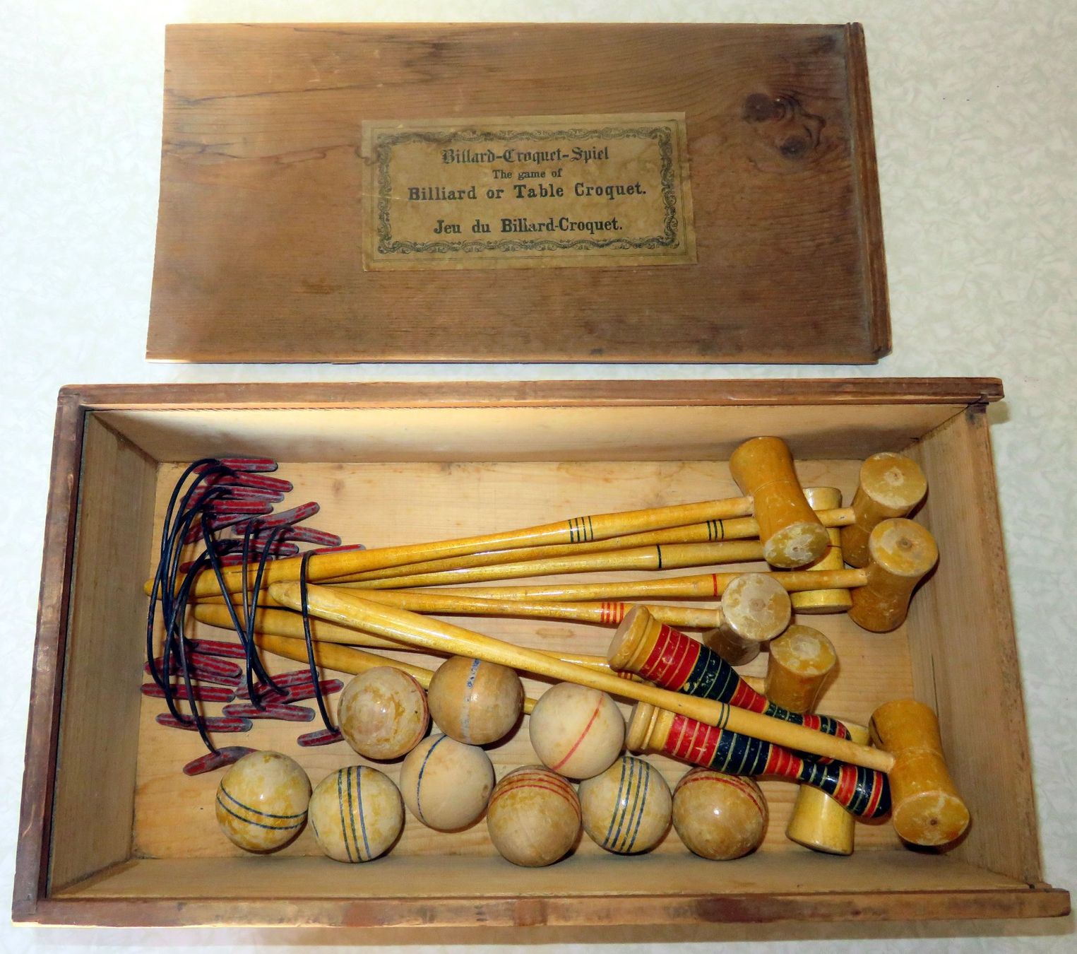 Giochi: Antikes Billard-Croquet-Spiel – Usato da Hinwil venduto da Koyuko 1