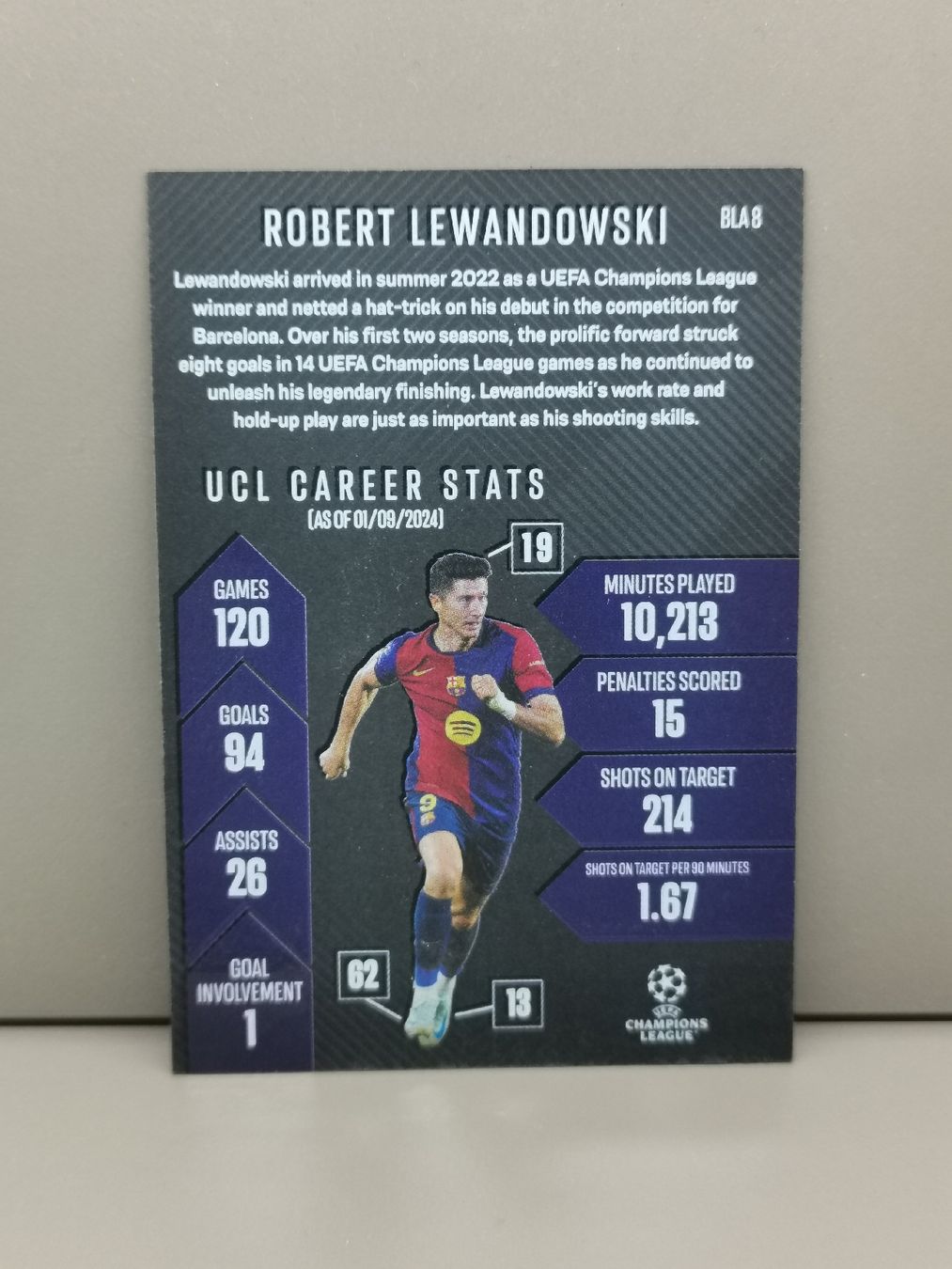 Topps Carte collezionabili: Match attax 2024 /25 Extra Robert Lewandowski Black Edge  – Usato da Einsiedeln venduto da sza_588x 1