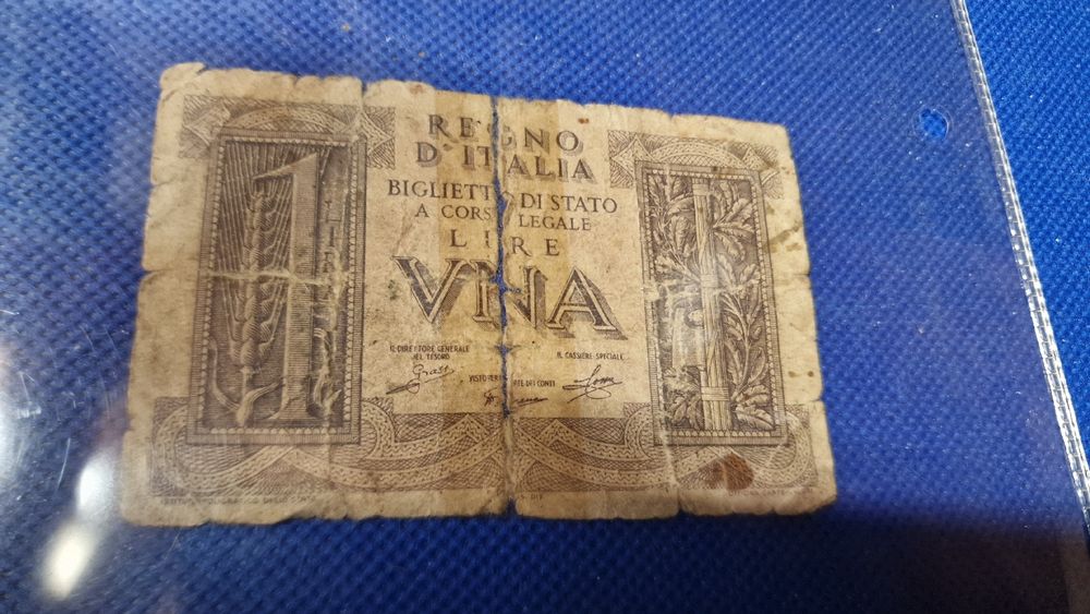 Banknote Italien 1939 (Gebraucht) in Herisau für CHF 1.3 – mit ...