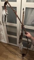 Bogen mit Pfeilen, Leder handgemacht antik Look
