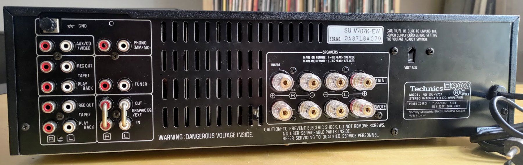 Technics Amplificatori: Technics SU-V707 -- revidiert – Usato da Zürich venduto da klausman 3