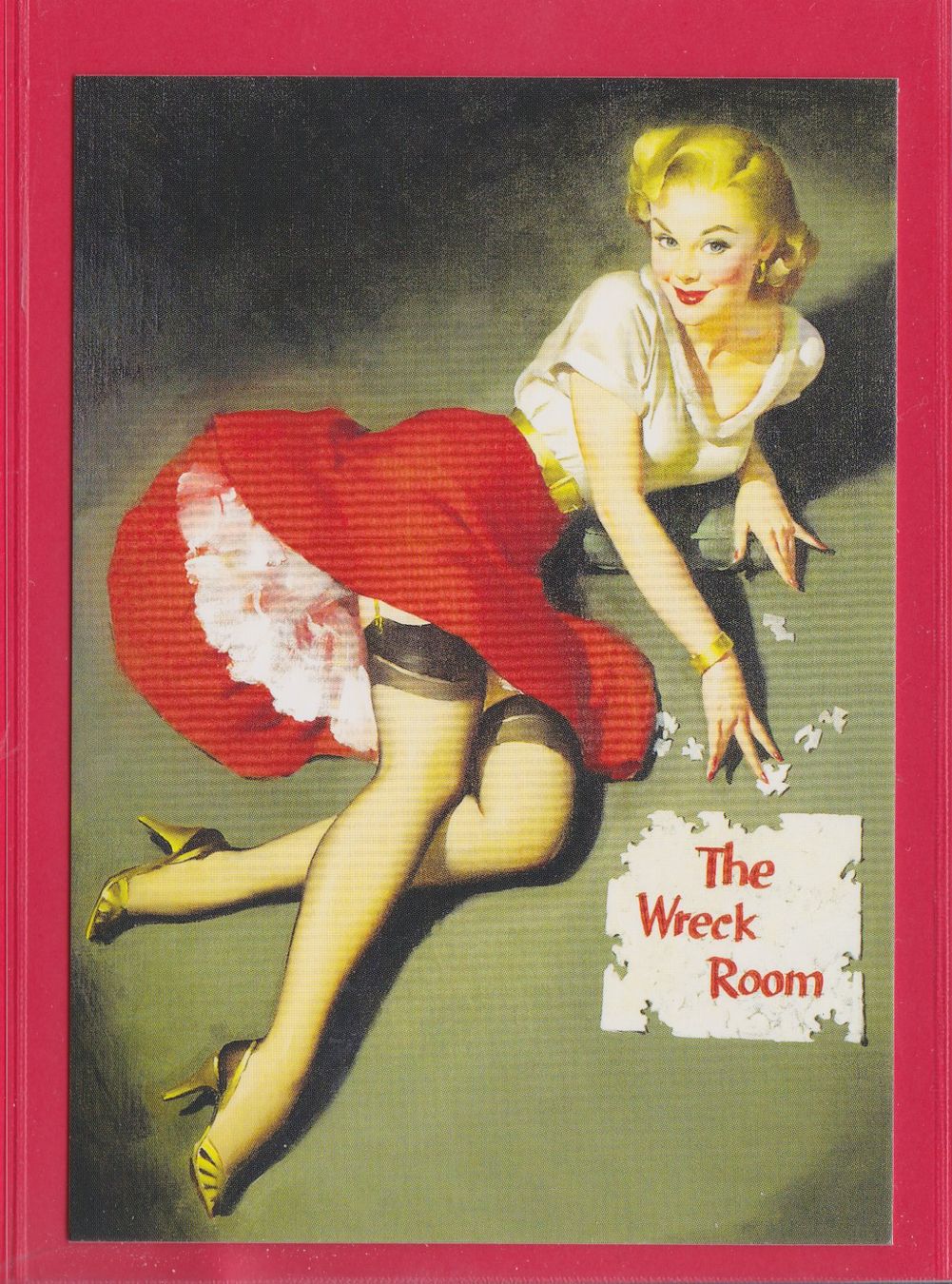 Cartoline postali: PIN UP, THE WRECK ROOM, GILLETTE ELVGREN – Usato da Oberrieden venduto da Gebirgsstelze