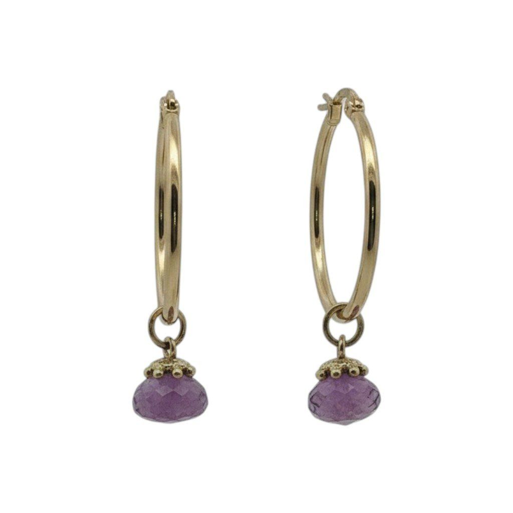 Olga Ribler Orecchini pendenti & Orecchini a lobo: Set - Basic Edelstahl Creolen 30 mm mit Charms – Nuovo (secondo la descrizione) da Luzern venduto da Schmuckoutlet