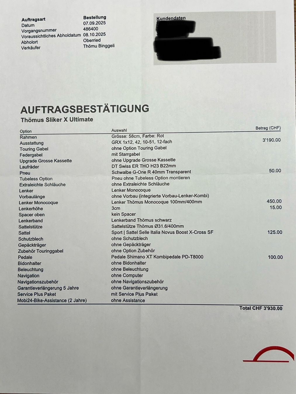 Thömus Velos: Thömus Gravelbike – Neu (gemäss Beschreibung) aus Uttigen von Fluregna 6