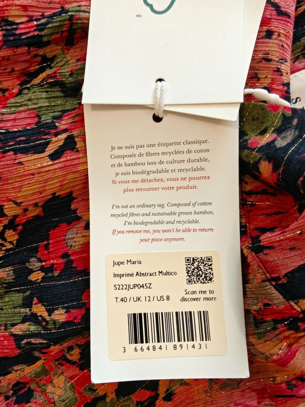 Sezane Gonne: Sézane Jupe Maria, Abstract Multico, Gr. 40, neu – Nuovo (secondo la descrizione) da Hedingen venduto da muse10 2