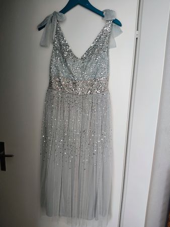 Glitzerndes festliches Sommerkleid, Grösse 38