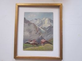 CHRISTIAN SIEGENTHALER 1887-1971 Morgen in  Mürren