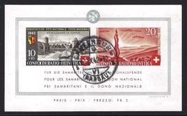 1942 Pro Patria Block ZNr. 19 gestempelt ʘ, KP 175.-