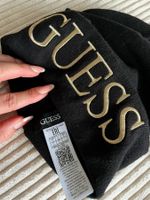 Neue schwarze GUESS Strickmütze