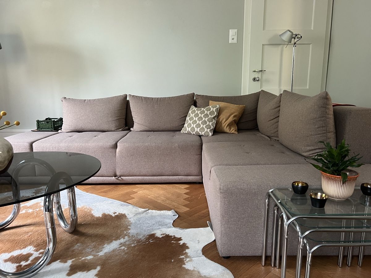 Divani: Grosses Ecksofa mit Bettfunktion Braun - Schaffhausen – Usato da Schaffhausen venduto da vandemonian