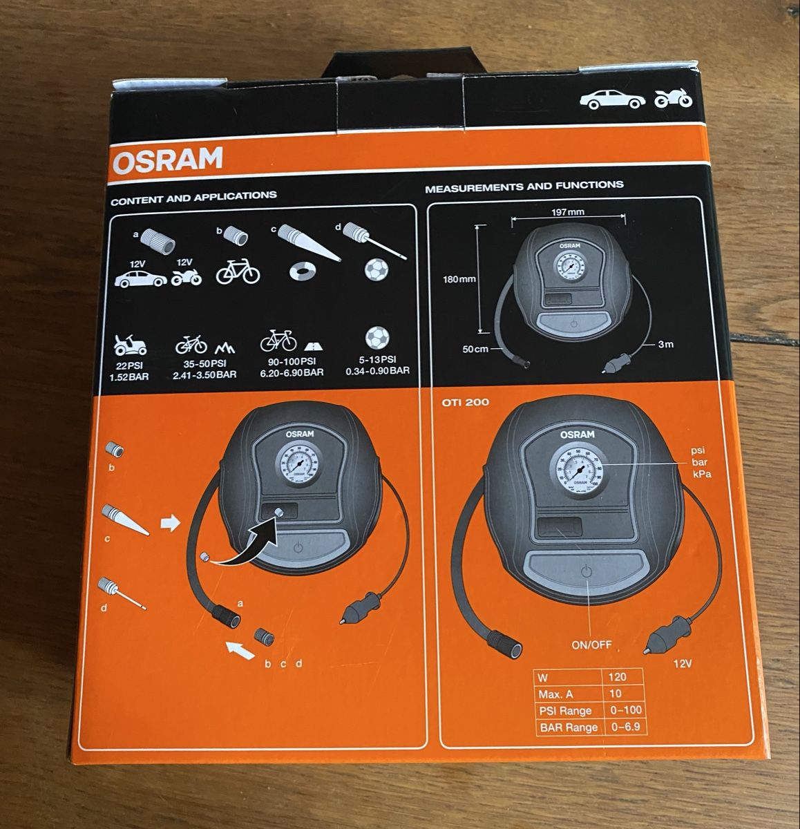 Osram Compresseurs: OSRAM TYREinflate 200 Luftkompressor 12V DC NEU – Neuf avec emballage d'origine à Oftringen par Nessaja86 2