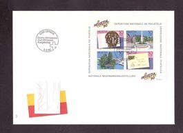 2000  FDC  mit Block Helvetia Geneve 90 aus ABO