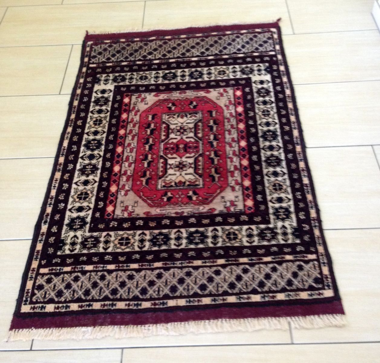 Teppiche: Belutsch Seiden Orientteppich  77 x 125 cm – Gebraucht aus Eschenbach von Alicekunst