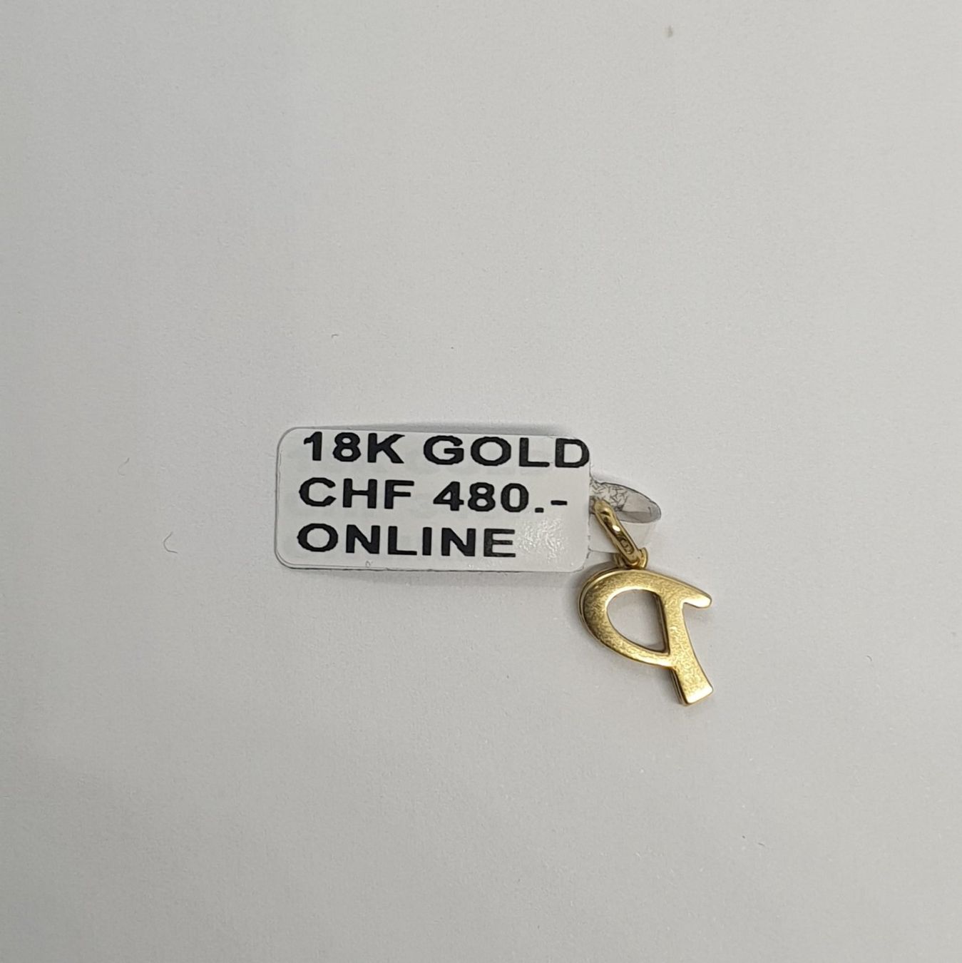 Ciondoli: Echt 18K Gold - Buchstabe P Anhänger – Usato da Luzern venduto da Luzern-Goldhaus 2