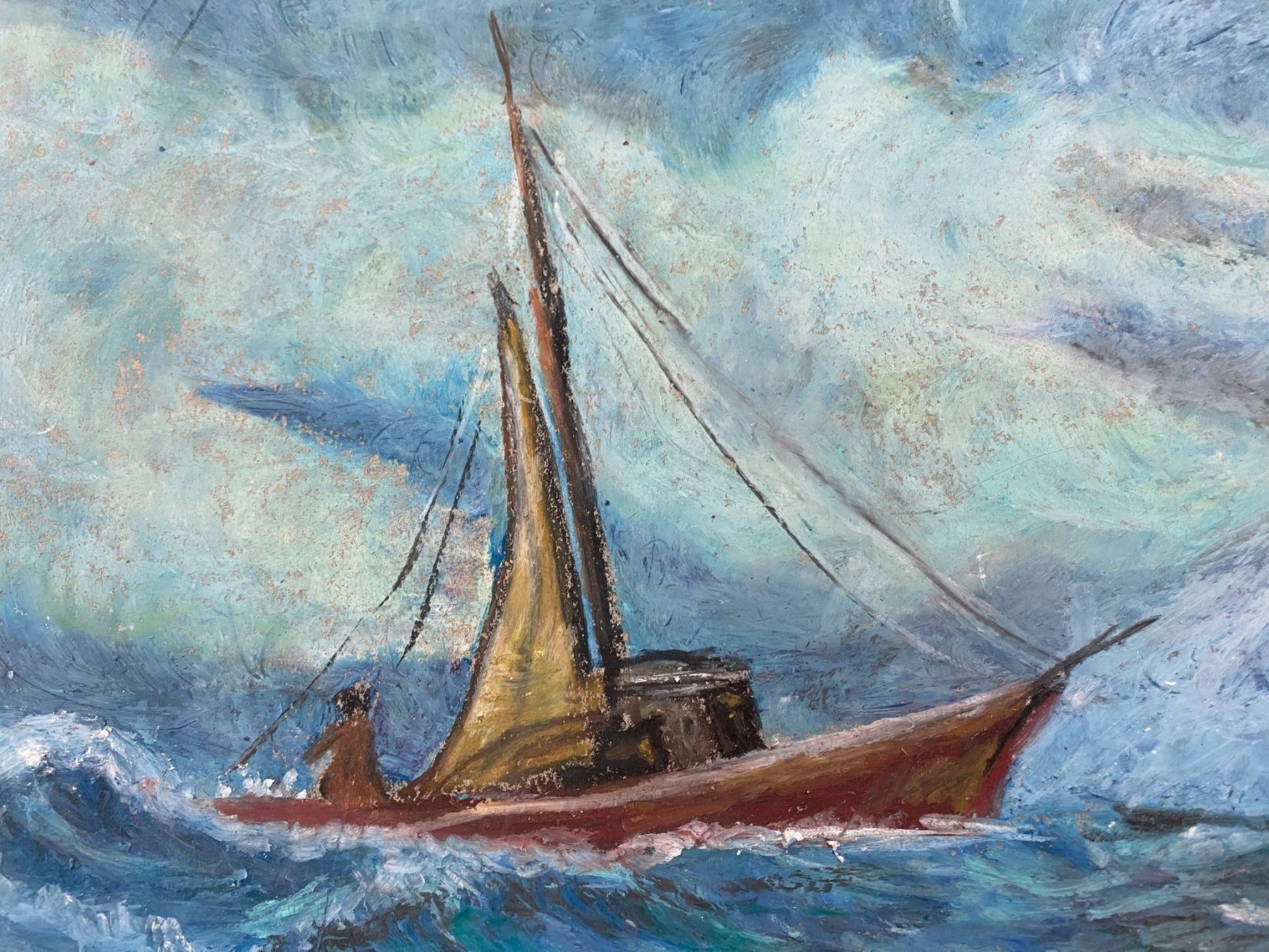 Dipinti: Segeln im Sturm – Usato da Weinfelden venduto da QueenSally2011 1