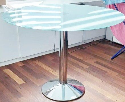 Tavoli: Esstisch rund Glas 90 cm Durchmesser – Nuovo (secondo la descrizione) da Glattbrugg venduto da Ariel012 2