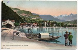 BRIENZ Am Ufer, Bahn, Boote, Kinder