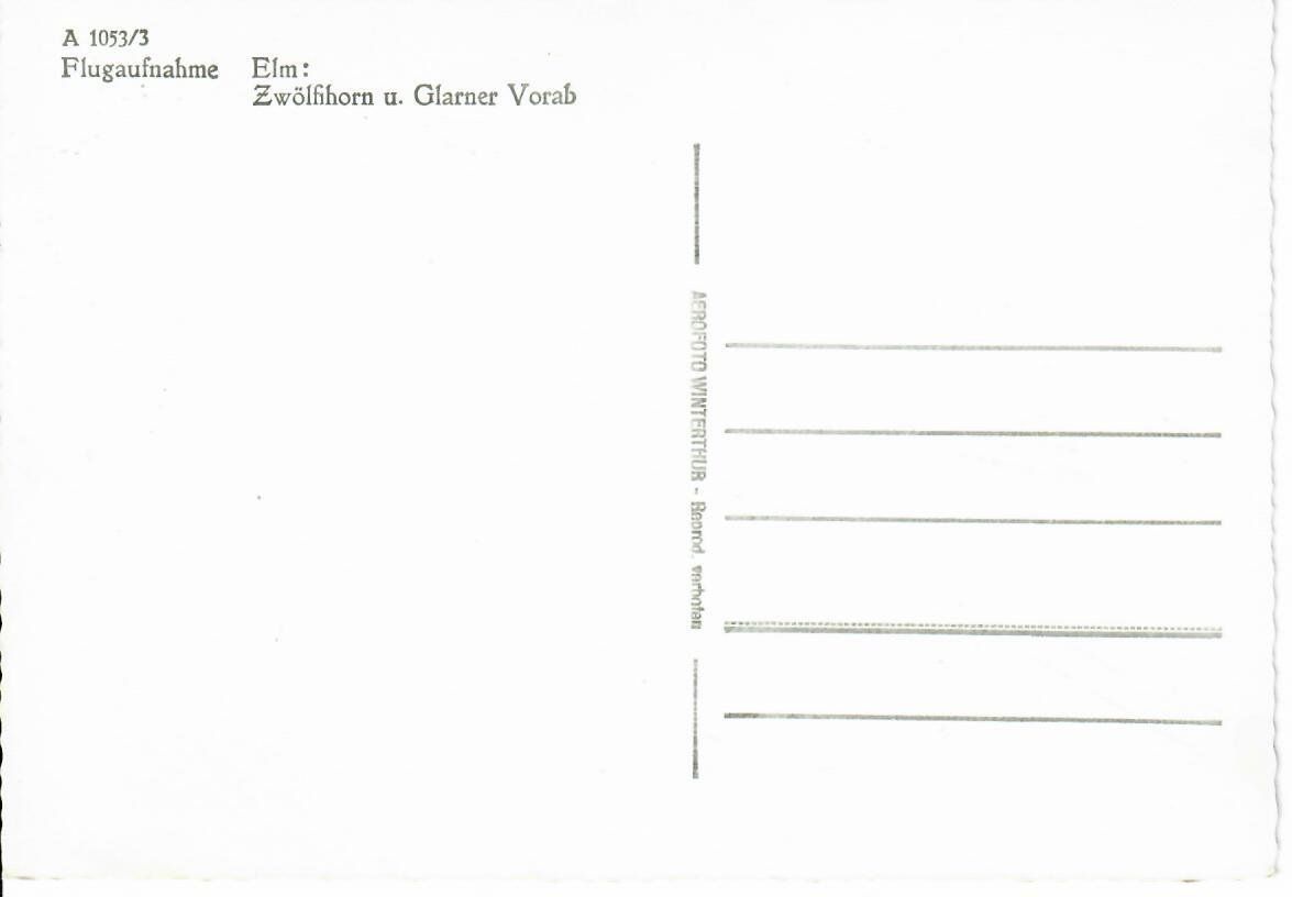 Cartoline postali: Flugaufnahme Elm – Usato da Hochdorf venduto da Ziegel-16 1