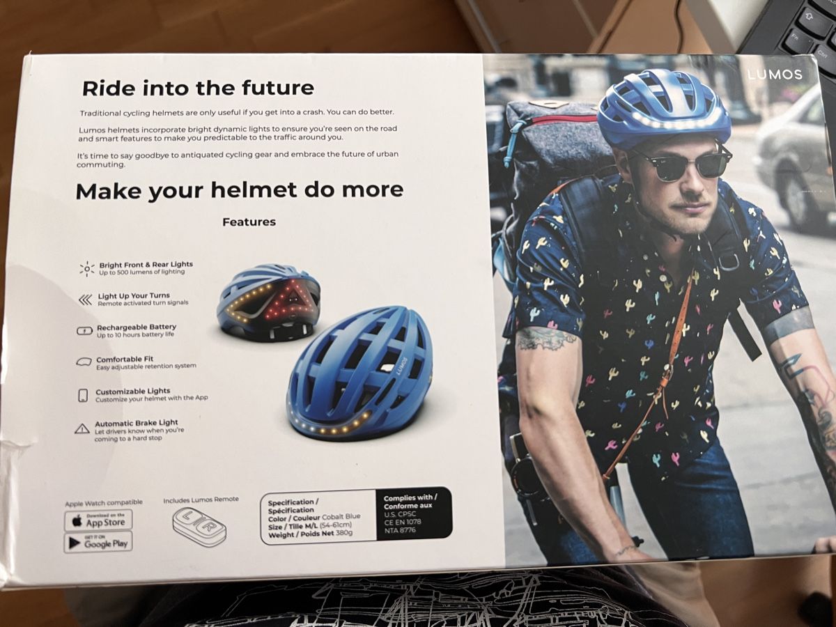 Helme: Lumos Kickstart Helm blau mit Licht Grösse M/L – Neu und originalverpackt aus Altdorf UR von Spetruzzi 1