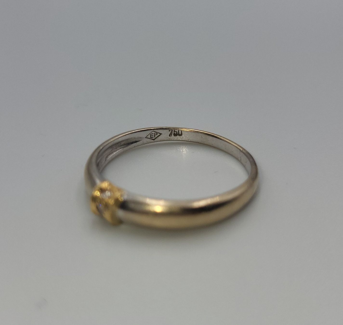 Ringe: 18 Karat 750 Bicolor Gold Ring Mit Diamanten – Gebraucht aus Wald ZH von Dasilver 2