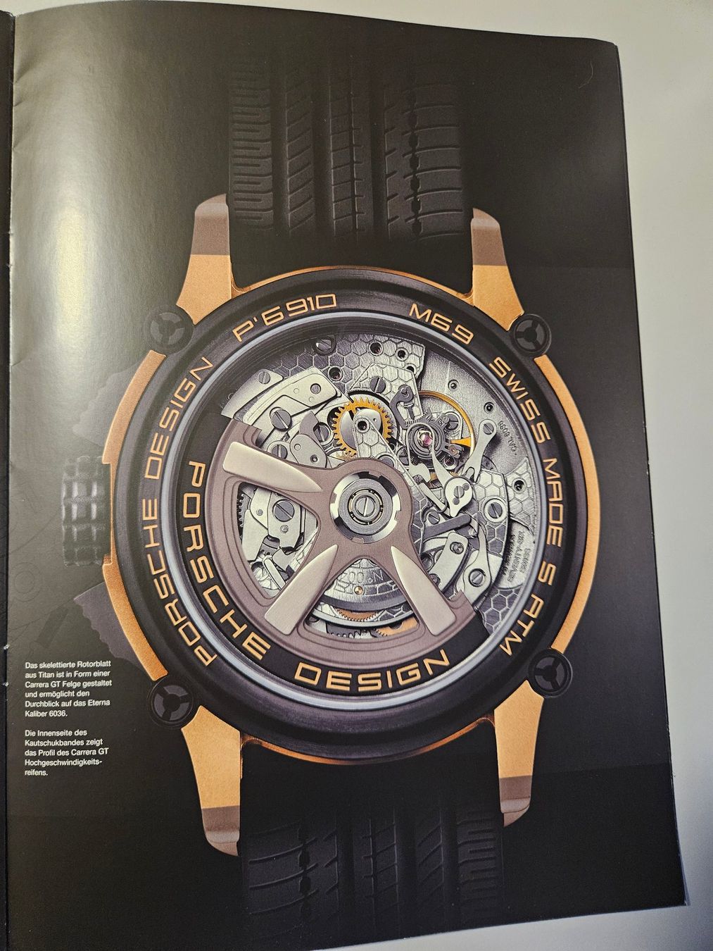 Eterna Documenti: Porsche Design by Eterna Indicator P'6910 Farbkatalog 2008 – Usato da Langendorf venduto da Bruenu 2
