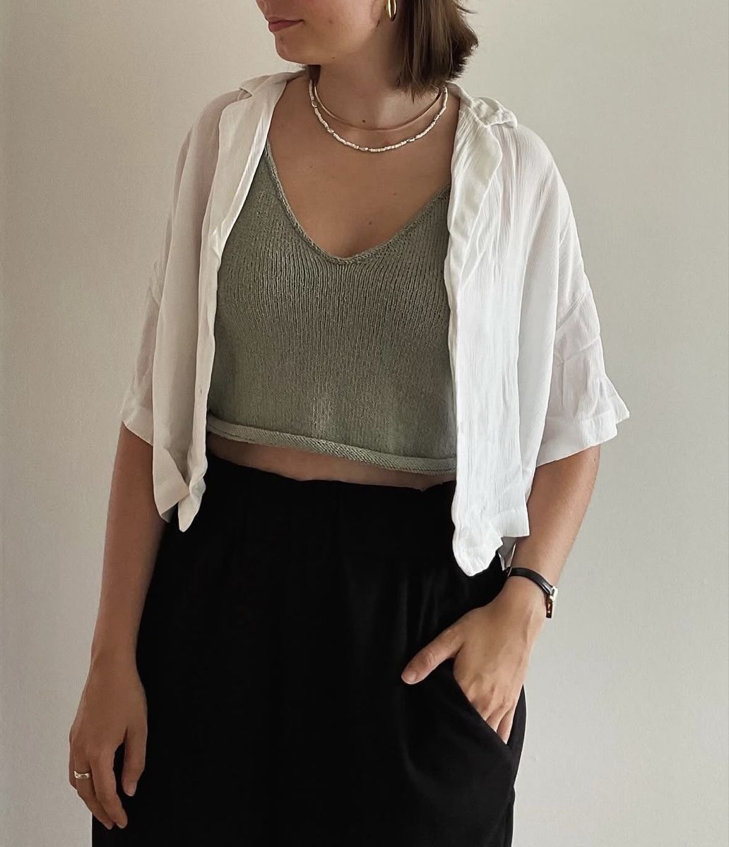 Tops: Selbstgestricktes Seiden-Sommertop – D'occasion à Zürich par Annalea_