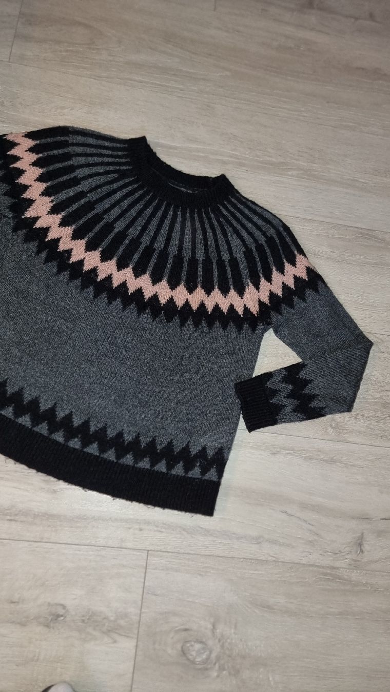 Only Maglioni & Felpe: Only Strickpullover, Grösse XS, Grau/Rosa, Winter – Usato da Wigoltingen venduto da Zuckerfee84 1