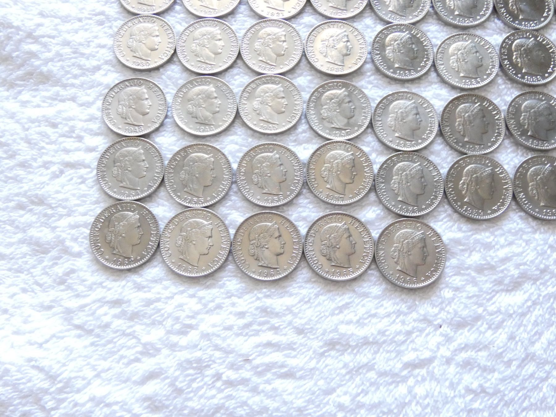 Tutti le monete: Lot 20 centimes/rappen 1850-1966 – Usato da Nyon venduto da Ilmi09 3