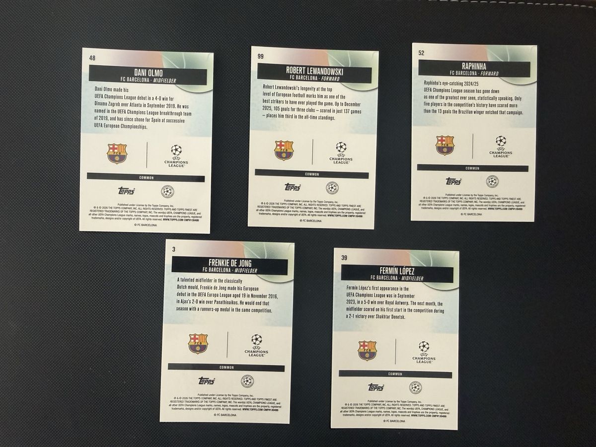 Topps Carte collezionabili: Cartes topps finest Barca  – Nuovo (secondo la descrizione) da La Chaux-de-Fonds venduto da Chacha99 1