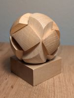 Holzpuzzle Kugel, Geduldspiel, Knobelspiel, Top Zustand!