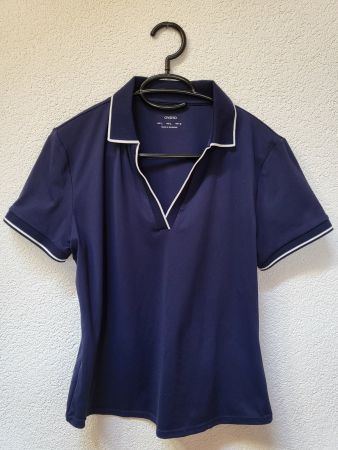 Damen Poloshirt OYSHO dunkelblau Grösse M/L Super Zustand