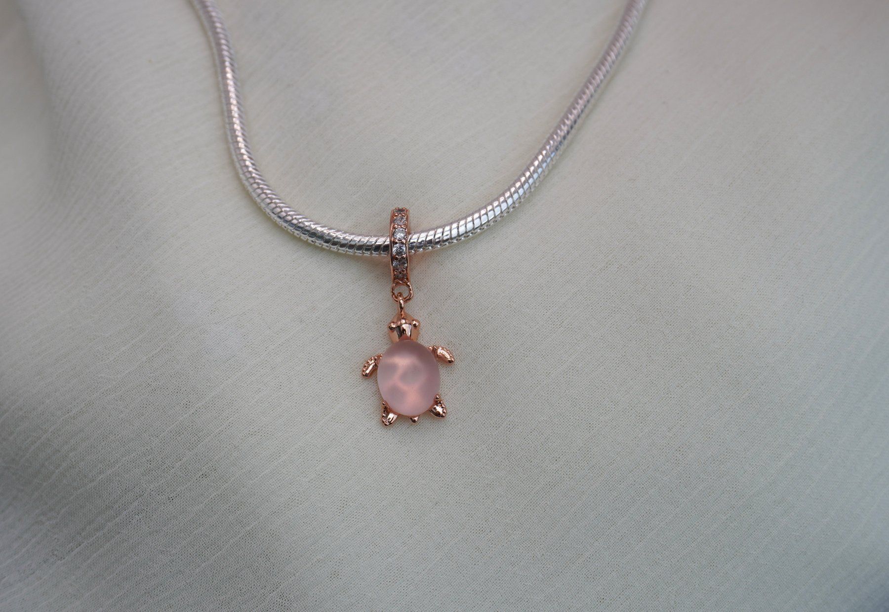 Ciondoli: Charm "Schildkröte Rosé" zu Pandora 925 Silber – Nuovo (secondo la descrizione) da Niederbüren venduto da Fidi5 4