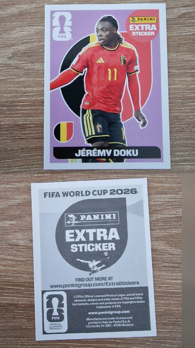 Panini Carte collezionabili: Panini Extra Sticker Jérémy Doku Belgien  – Nuovo (secondo la descrizione) da Kreuzlingen venduto da mar_kpn5