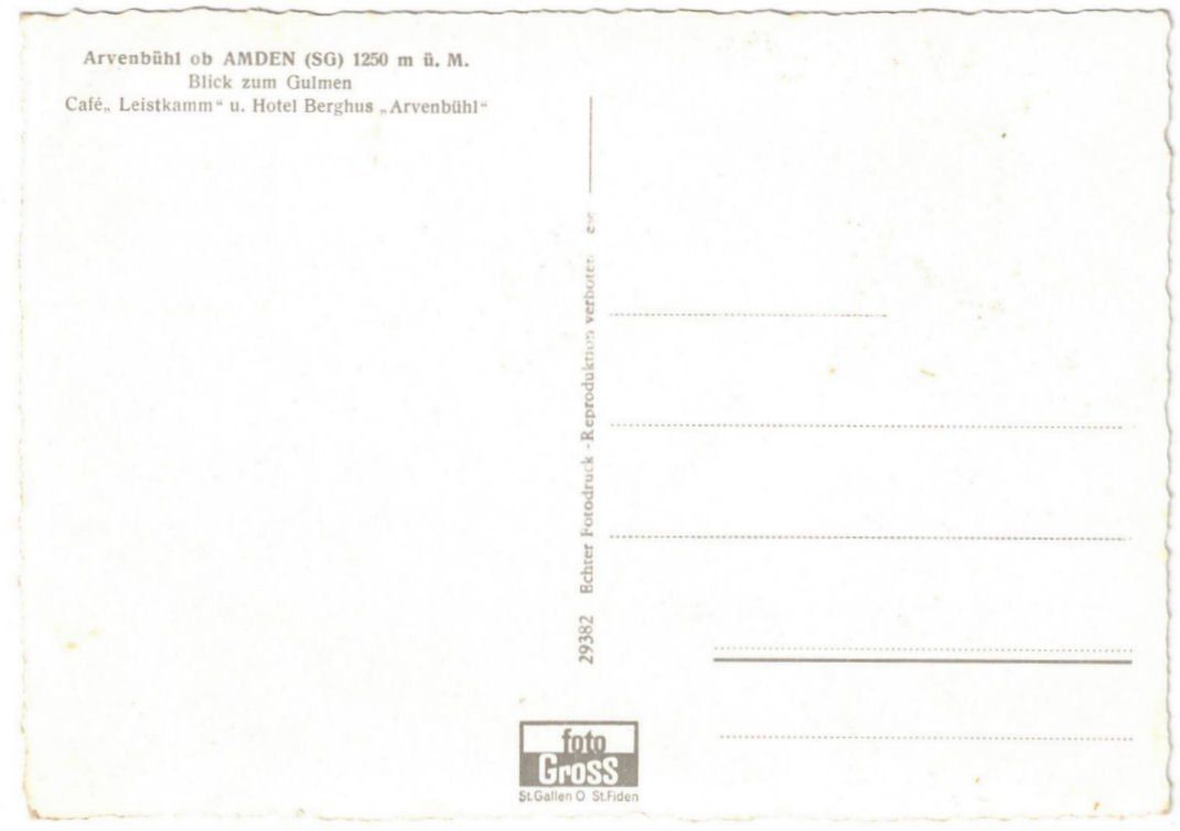 Cartoline postali: Amden - Skilift – Usato da Binningen venduto da Mountainrider 1