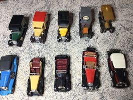 Konvolut Modellautos 10 Stueck Oldtimer verschiedene Marken