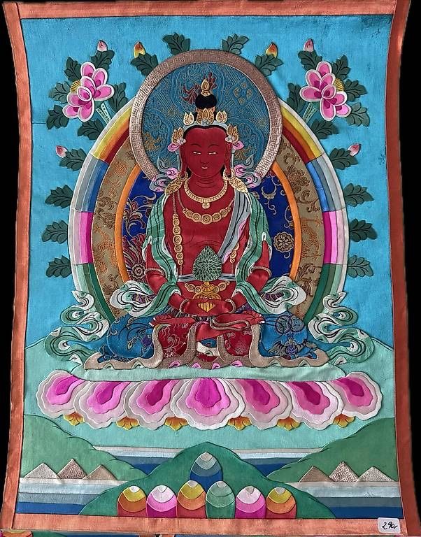 Dipinti: Tangka Buddha Amitaba – Usato da Caslano venduto da bri_5jft