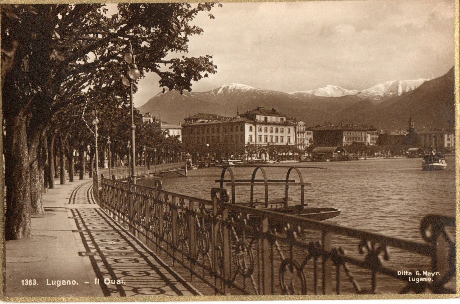 Cartoline postali: Lugano - Il Quai – Usato da Melano venduto da pisonsdro