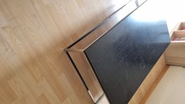 Couchtisch Rechteckig Schwarz Metall Gestell guter Zustand
