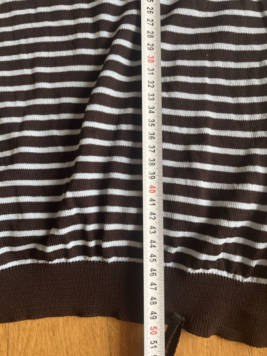 T-shirts: Strickshirt, made in Italy, braun/blau, S – D'occasion à Solothurn par Bobesch08 5