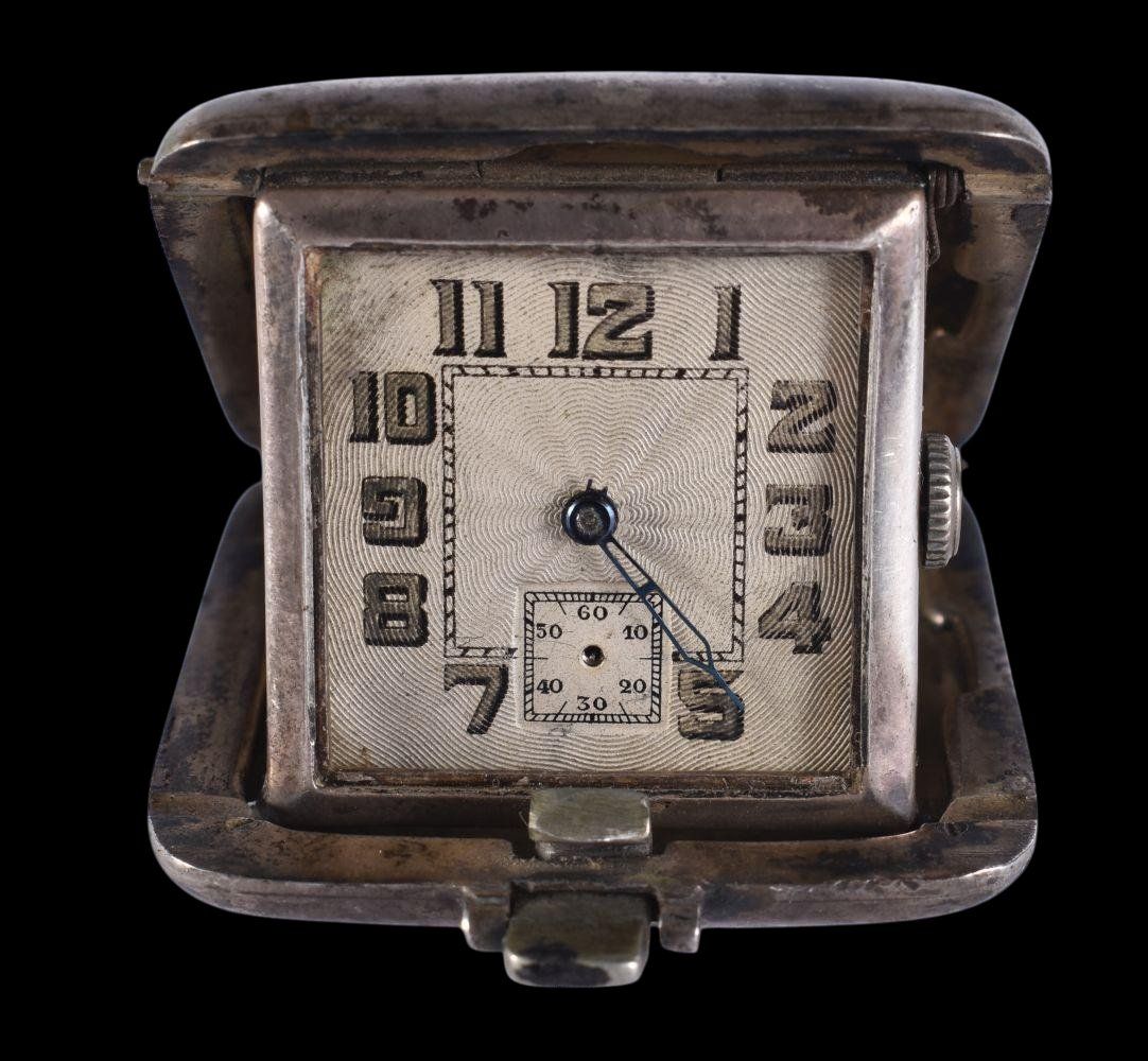 Stand- & Wanduhren: Antique Silver Travel clock / Reiseuhr – Gebraucht aus Apples von the_7jtf 3