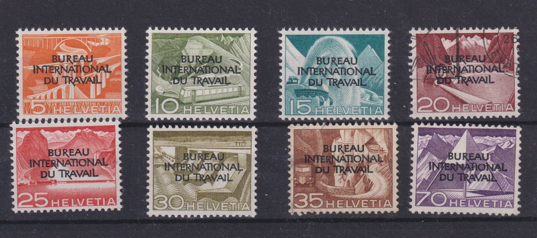 Alle Briefmarken: Dienstmarken BIT 1950 – Gebraucht aus Bellach von qsearch