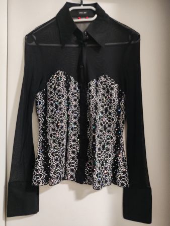 Bluse Otto Kern mit bunten Paieten M