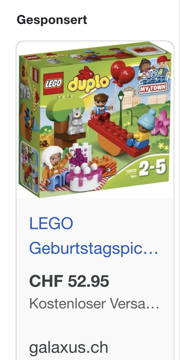 Giocattoli: Lego Duplo Geburtstagspicknick – Usato da Walchwil venduto da Pirib82