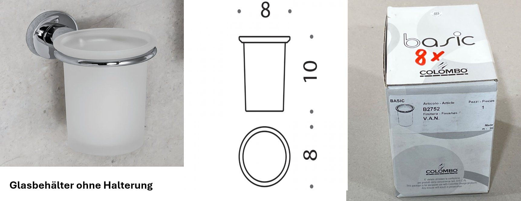 Portasapone: Posten (122Stk) Colombo Bad Accessoires – Nuovo (secondo la descrizione) da Derendingen venduto da Meisterstuecke 3