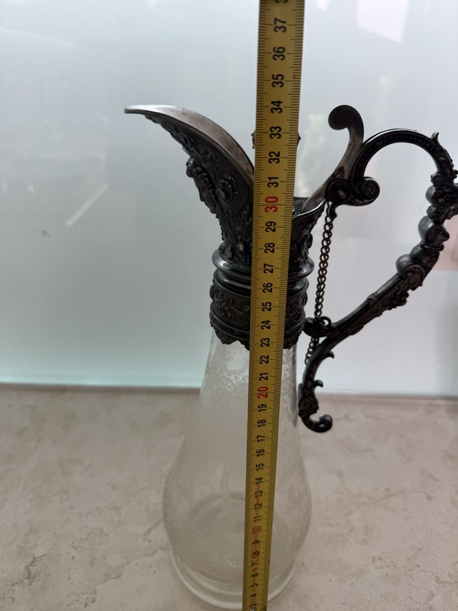 Caraffe: Caraffa cristallo e argento  – Usato da Breganzona venduto da Fp62 1
