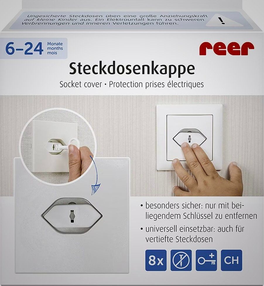 Spine: Reer Steckdosenkappe – Nuovo e nell'imballaggio originale da Ottenbach venduto da Budy81 1